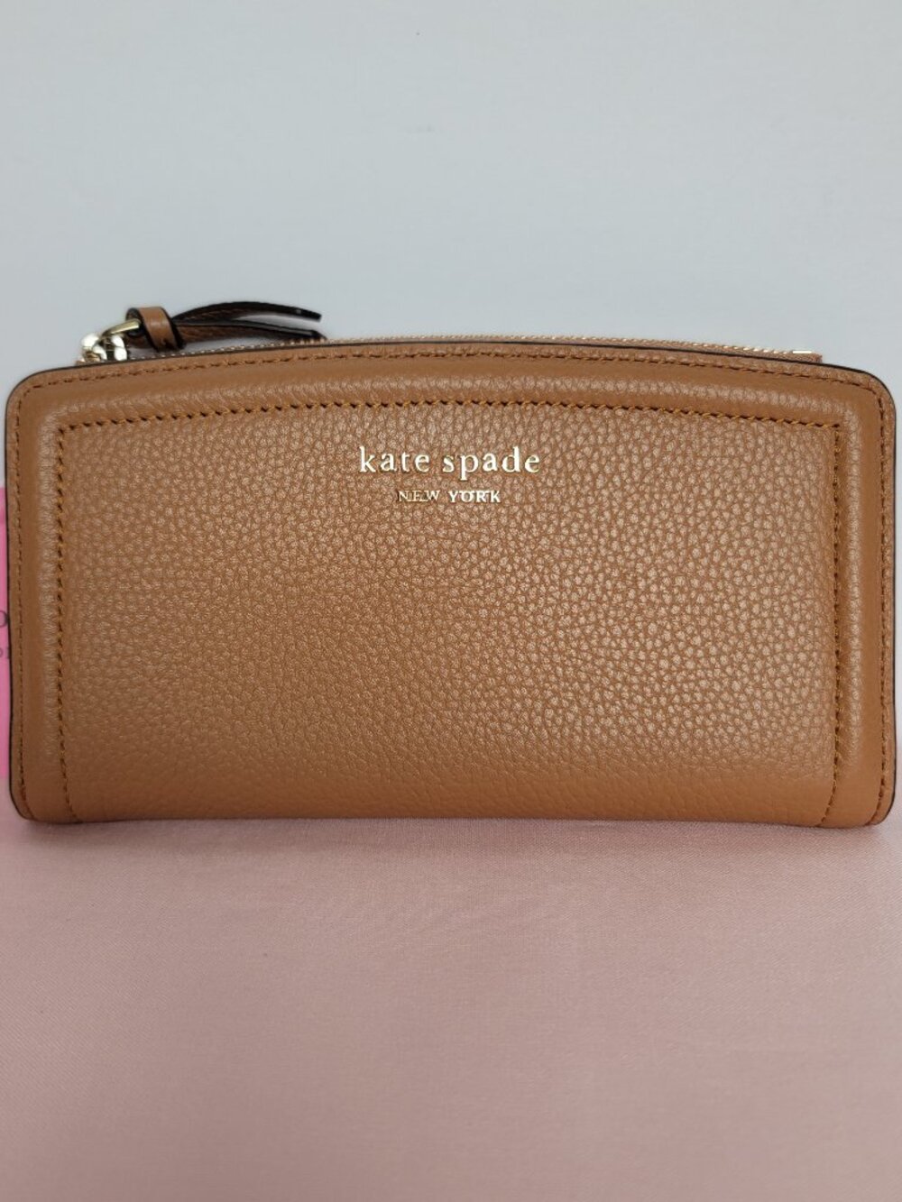 KATE SPADE Knott Pebbled Leather MEDIUM Satchel & Slim Bifold Wallet- Bungalow ⭐ - Picture 11 of 16